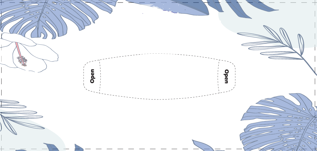 Tissue box template preview